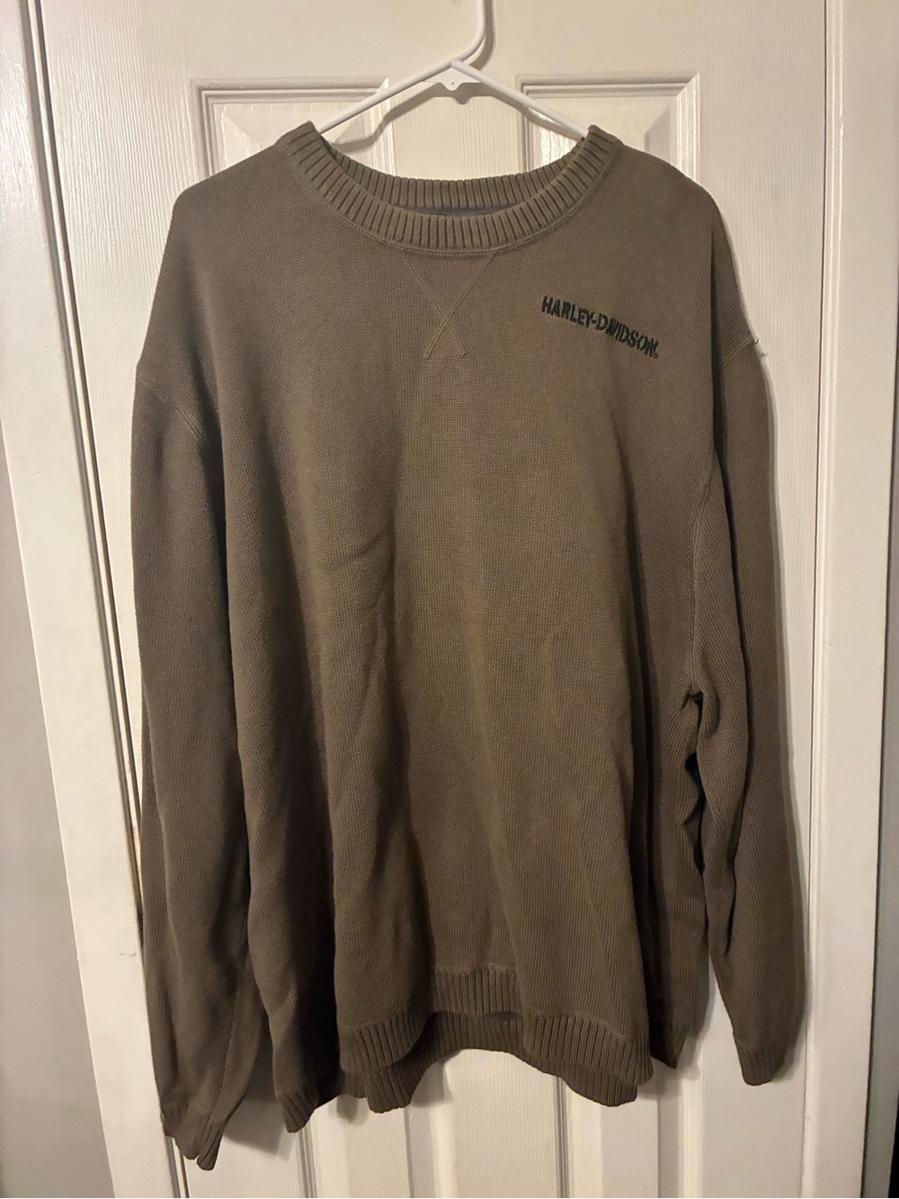 Harley-Davidson Vintage Olive Green Crewneck Sweater